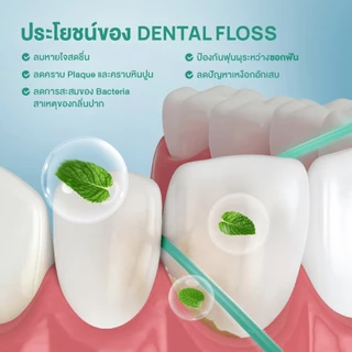 Dentiste' Dental Floss Italy 40 m. ไหมขัดฟัน กลิ่นมิ้นท์ ทำความสะอาดคราบพลัค จับง่ายถนัดมือ มี 4 สีเหมาะสำหรับฟันห่าง