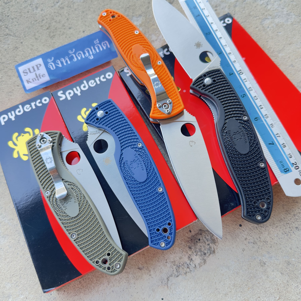 Spyderco เครื่องมือเอนกประสงค์ เดินป่า ตั้งแคมป์กิจกรรมกลางแจ้ง รุ่น Resilience C142