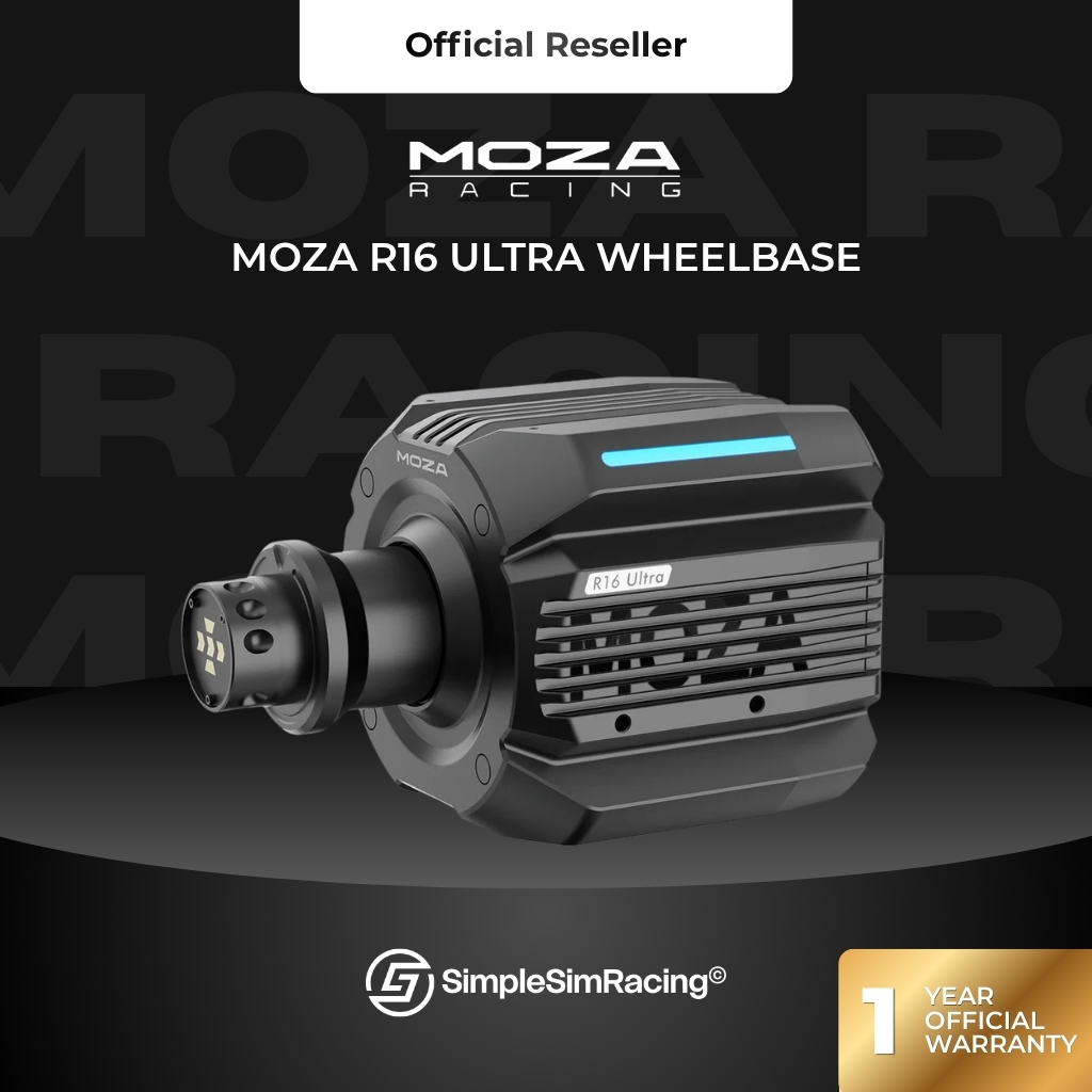 พร้อมส่ง Moza R16 Ultra Direct Drive WheelBase (ประกันศูนย์ไทย 1 ปี)