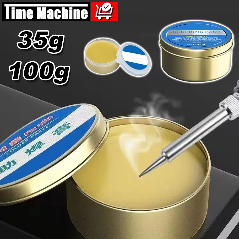 ฟลักซ์ น้ำยาบัดกรี 35g/100g Rosin Solder Paste Flux ตะกั่วฟรี อุณหภูมิต่ำ ไม่เหนียว สำหรับงานอิเล็กทรอนิกส์ บัดกรีแบต