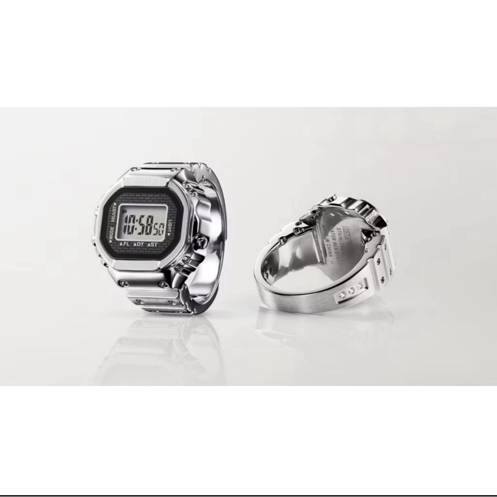 CASIO RING CRW-001-1DR นาฬิกาแหวน CASIO ครบรอบ 50 ปี รับประกันศูนย์ CMG