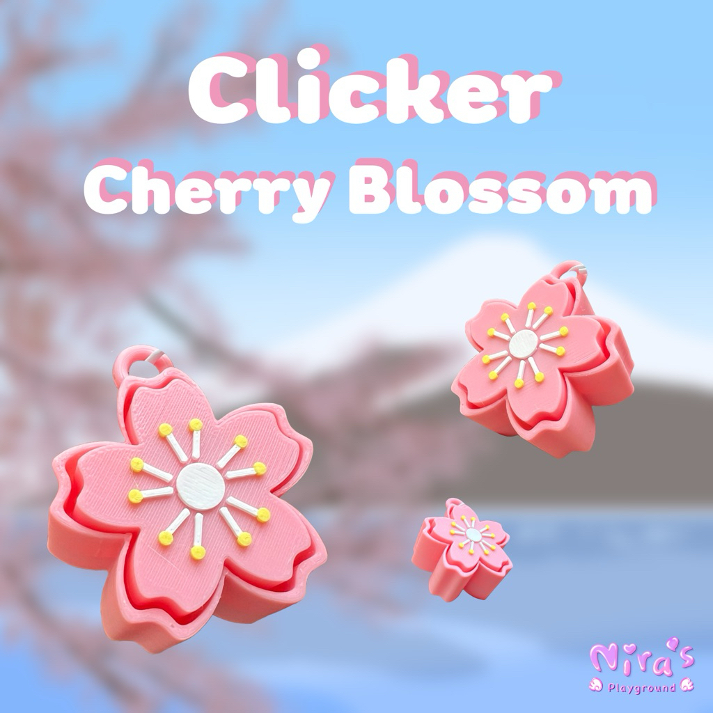 Nira’s • Clicker • Cherry Blossom • พวงกุญแจ ของเล่น กดได้