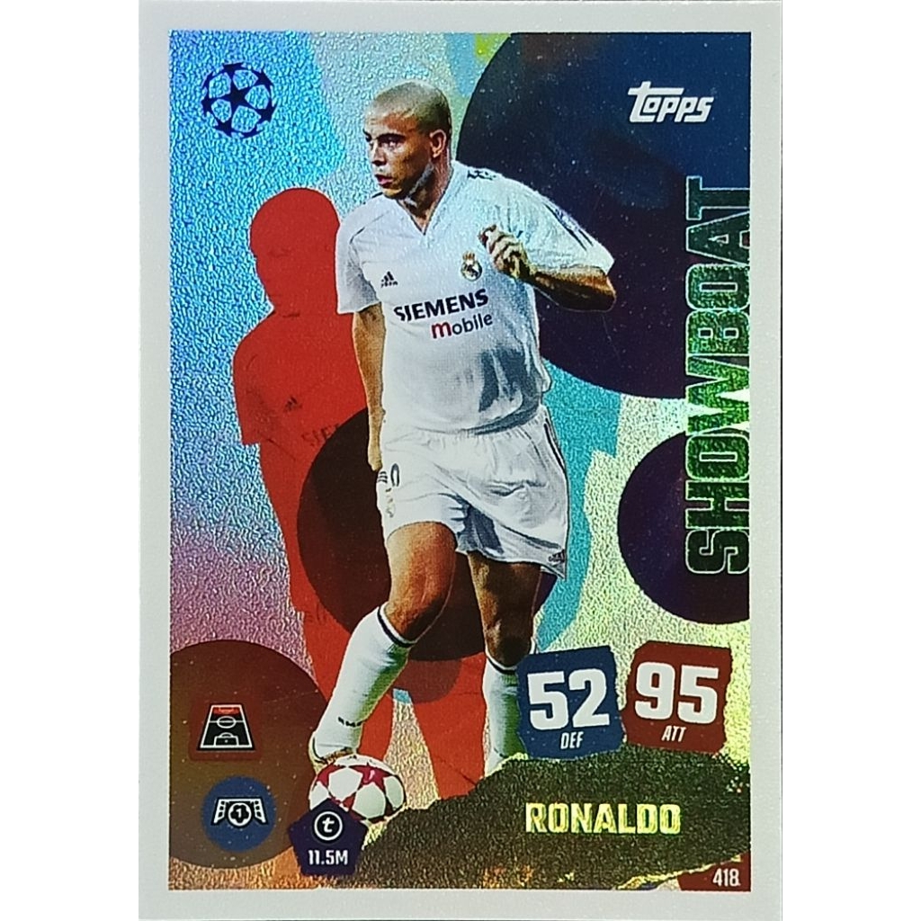 card Match Attax 2025 2026 UCC 418 Showboat   Ronaldo Real Madrid