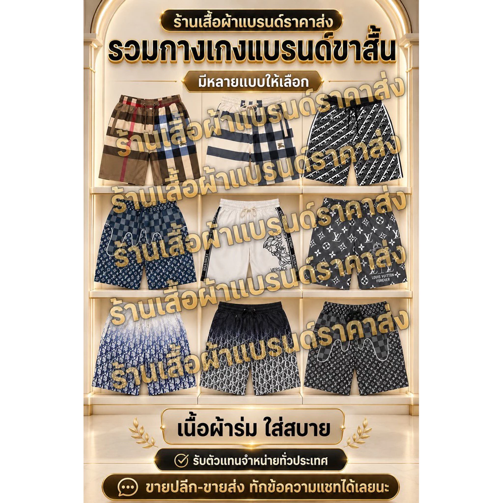 🩳 รวมกางเกงขาสั้นรวมแบรนด์ผ้าร่ม 🩳