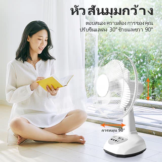 【บประกัน 30 ปี】พัดลมโซล่าเซลล์12-16 นิ้ว พัดลมโซล่าเซล พัดลมพกพา แบตเตอรี่ในตัว พร้อมไฟLED ดวงพัดลมตั้งโต๊ะพัดลมตั้งพื้น