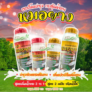 หมอยาง 500ซีซี / 1000ซีซี ยาทาหน้ายาง สารเพิ่มน้ำยาง น้ำยางออกดี ต้นไม่โทรม ป้องกันเส้นยางดำ ช่วยบำรุงหน้ายาง ขยายท่อยาง