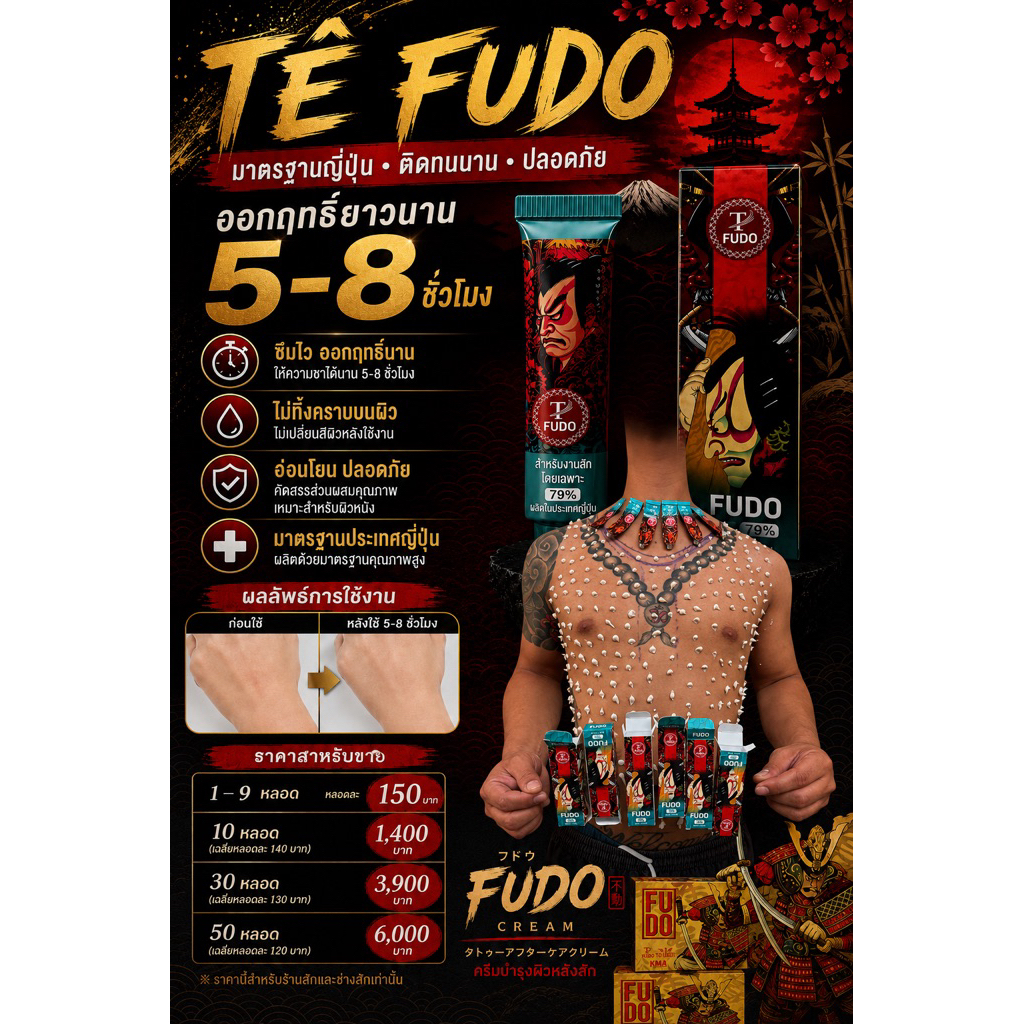 ครีมกันแดด Fudo ชาดีไม่มีวิ่งของแท้เวียดนาม