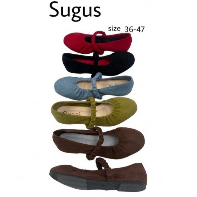 รองเท้าแมรี่เจน Mary Jane บัลเล่ห์ รุ่นk-8299 sugus (ไซส์ 36-47)