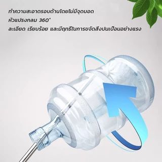 🔥พร้อมส่ง ใน 🇹🇭🔥แปรงล้างถังน้ําดื่ม ด้ามยาวสแตนเลส ทำสะอาดได้ทั่วถึง หัวแปรงทรงกลม แปรงขจัดตะกรันกาน้ําชาถังน้ํา