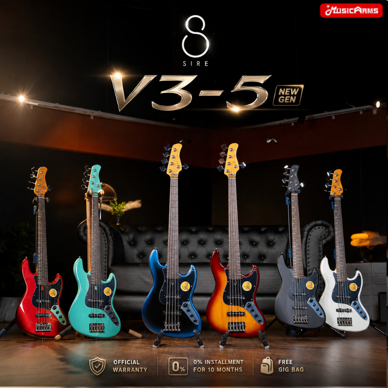 Sire V3 New Gen Bass 5 string เบส รับประกันศูนย์ แถมฟรีกระเป๋า Music Arms