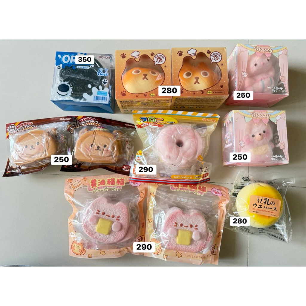 [ พร้อมส่ง ]🐄✨ รวม สกุชชี่ Squishy Moozy / Hachimi / Molynk
