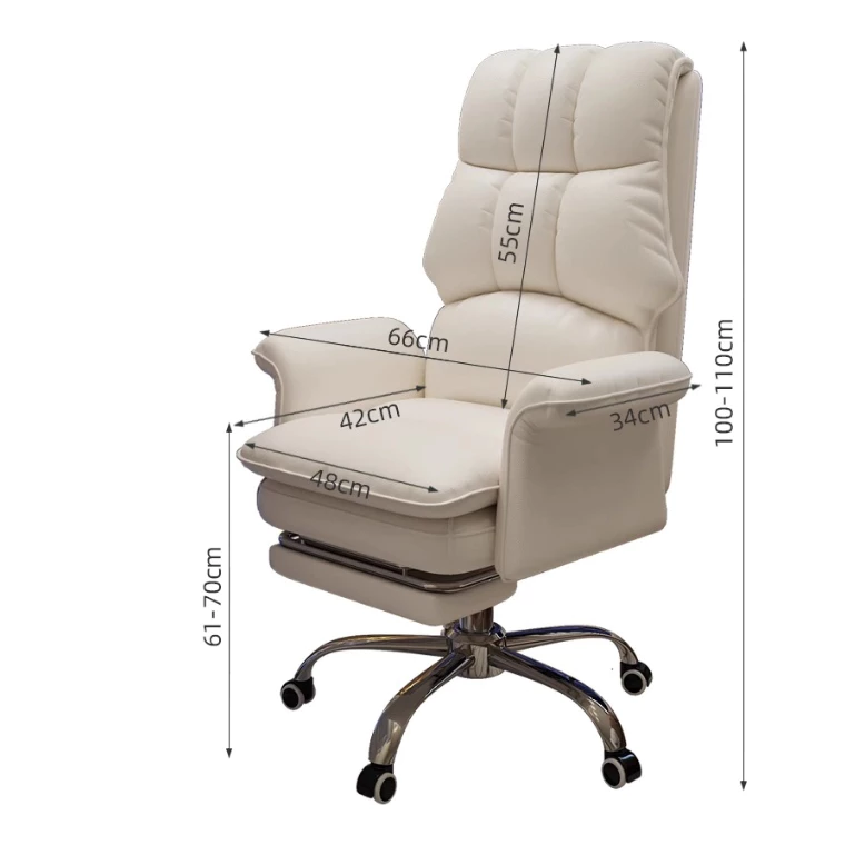 F&G เก้าอี้สำนักงาน เก้าอี้คอม Office Chair เก้าอี้ทำงานปรับนอนได้ มีที่วางเท้าในตัว หมุน ได้360° thumbnail 10