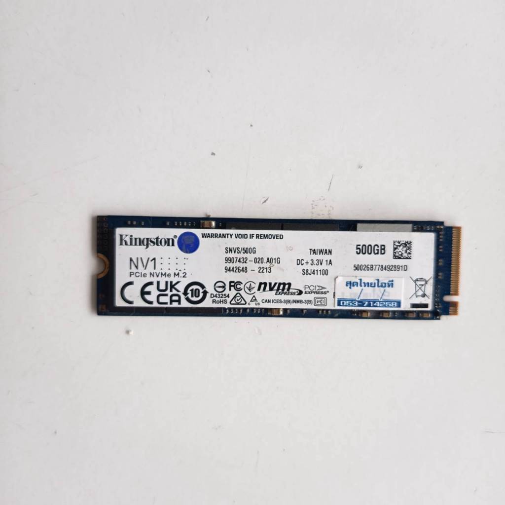 SSD  M.2  NVME   500GB  KINGSTON   NV1  ประกัน  2  เดือน