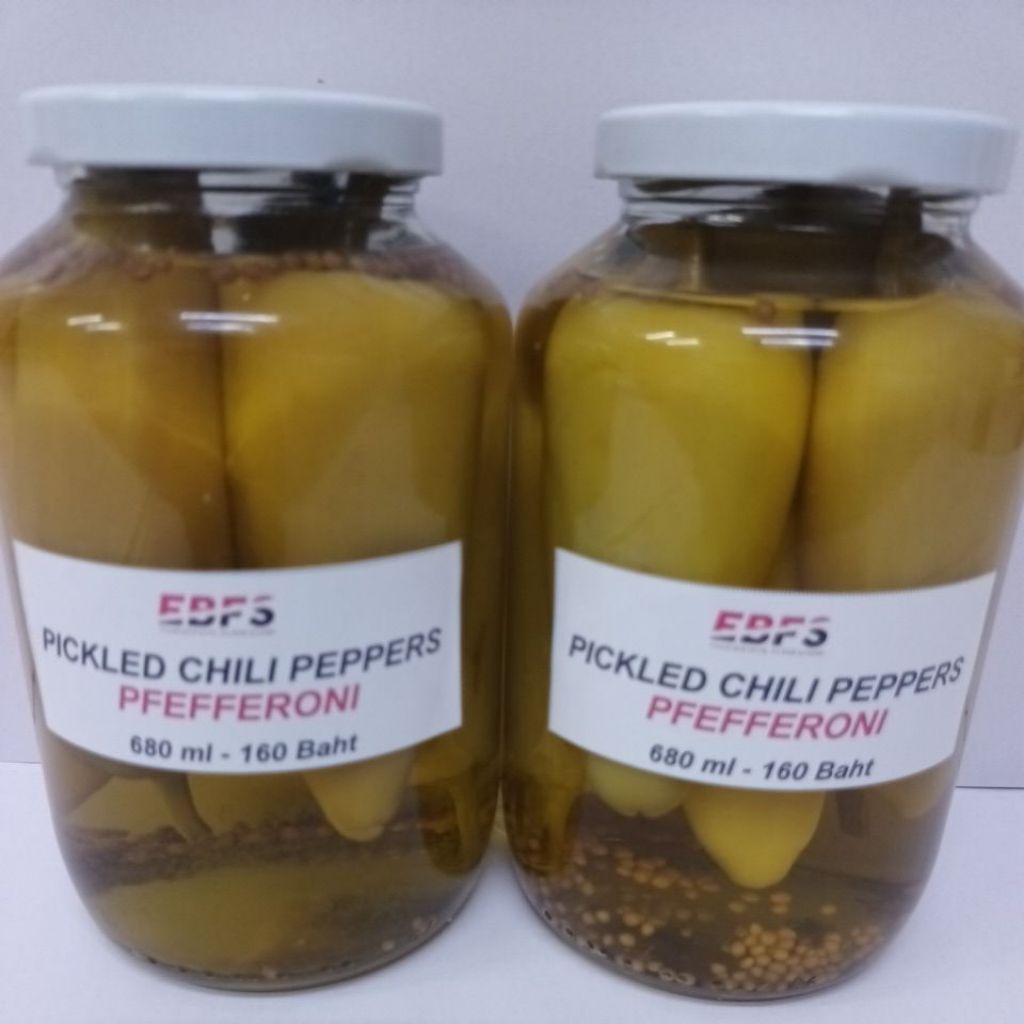 EBFS Pickled Chili Peppers 2x 680 ml homemade / Pefferoni scharf 2x 680 ml im Glas