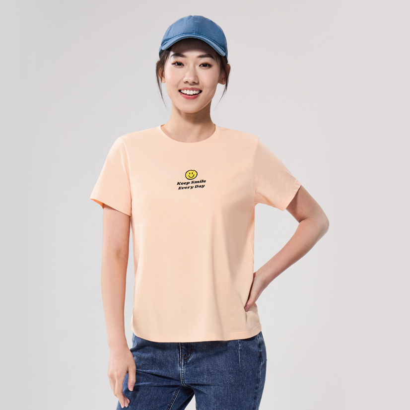 GIORDANO (Online Exclusive) เสื้อยืดผู้หญิง Women's Regular Printed Tee 13395299