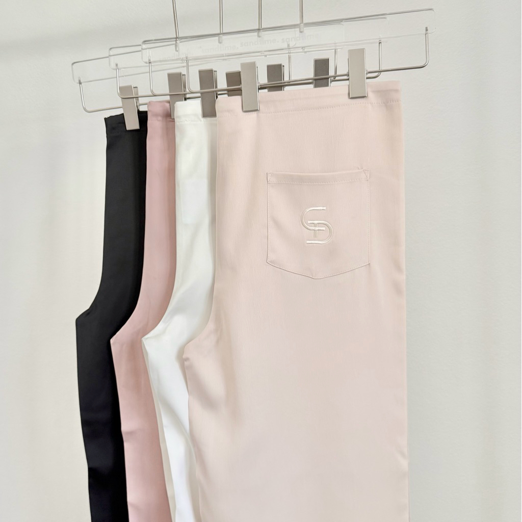 Sandtime.bkk | Fleur pants กางเกงซาติน เนื้อดี ผ้าหนา งานปักสวยพรีเมียม