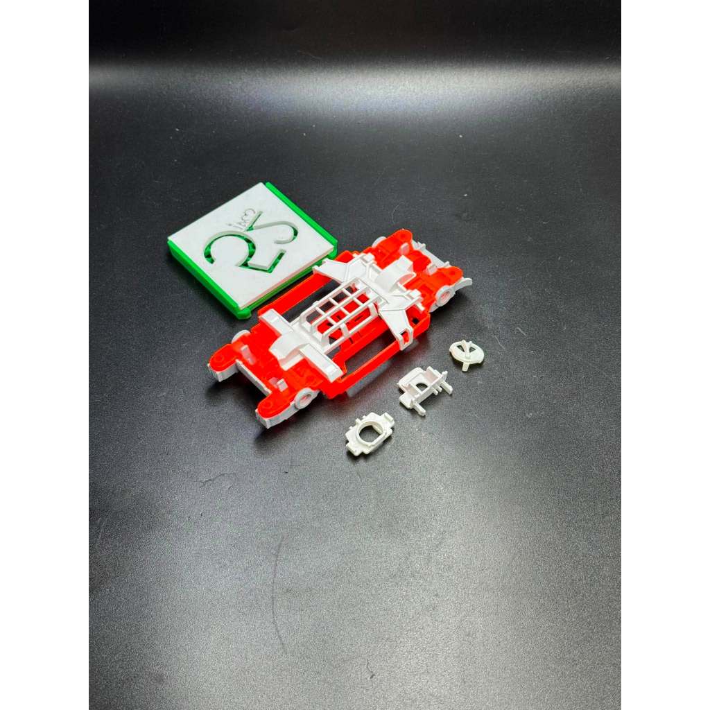 Tamiya mini 4WD MS-L Suspension (white orange)
