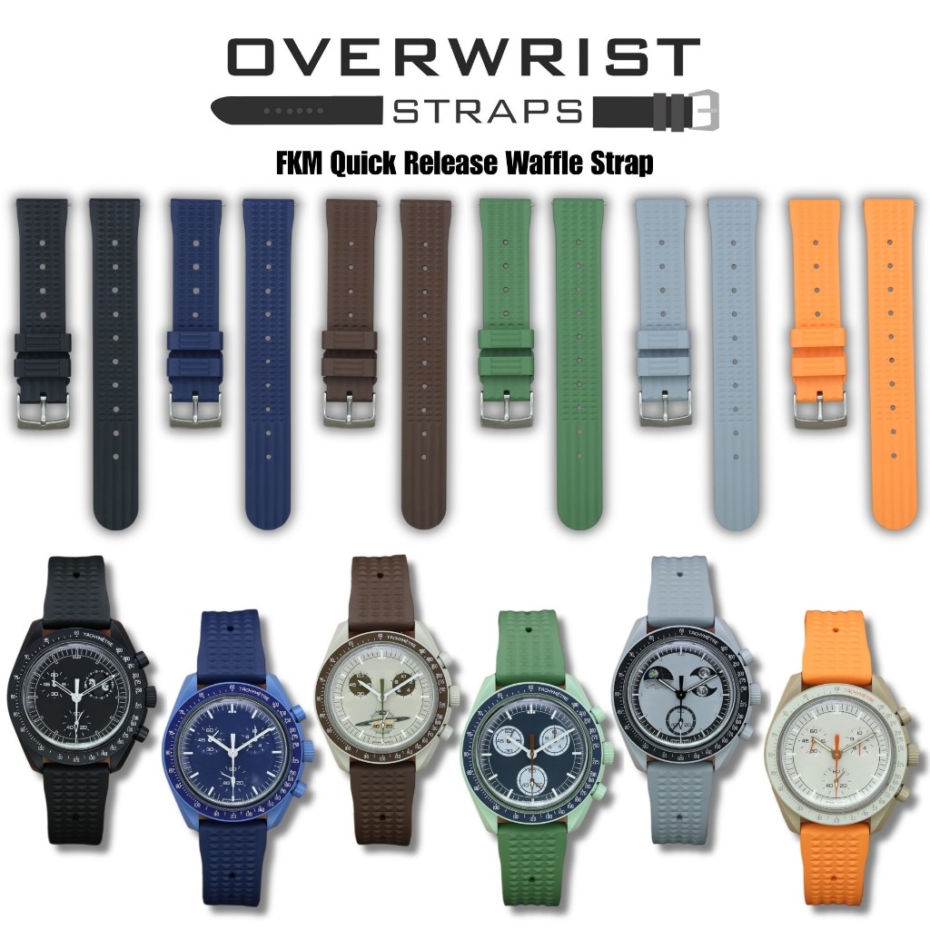 สายนาฬิกาแบบยางรุ่น Waffle FKM Quick Release Rubber Strap