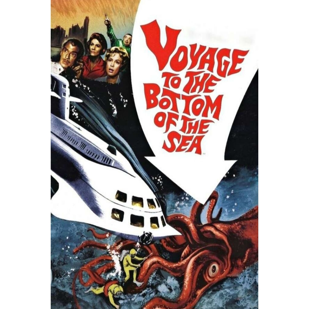 *หนังหายาก DVD ปก+สกรีนแผ่น Voyage to the Bottom of the Sea (1961) ผจญภัยใต้ทะเลลึก