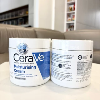 มีโค้ดลด30% แท้ฉลากไทยมีใบเสร็จ เซราวี CERAVE Moisturising Cream ครีมบำรุงผิวหน้าและผิวกาย 454g Cerave Cream