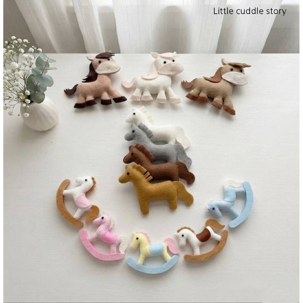 ตัวตกแต่งป้ายชื่อ น้องม้า 🐴 ราคา 39 บาท (Little Horse Name Badge Decoration – 39 THB)