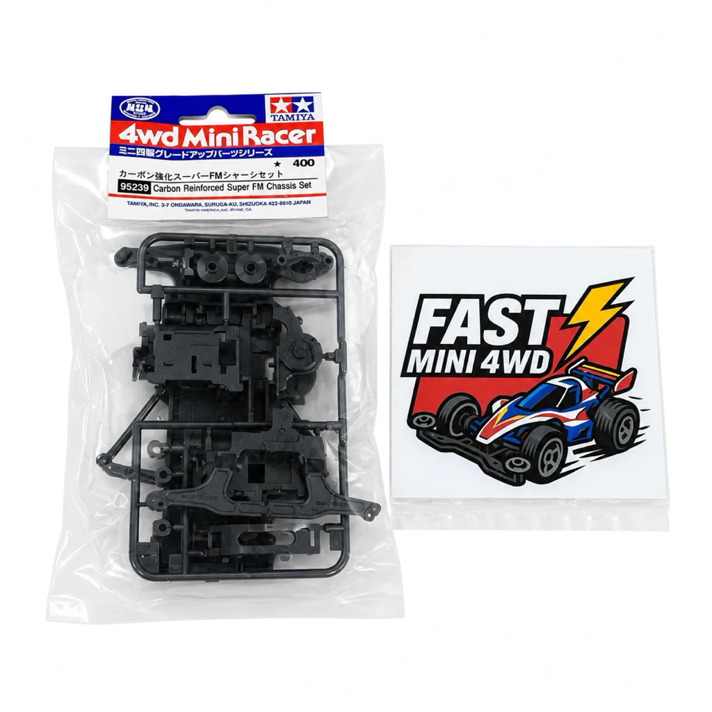 Tamiya95239 - Carbon Reinforced Super FM Chassis SetโครงSFM คาบอน แท้
