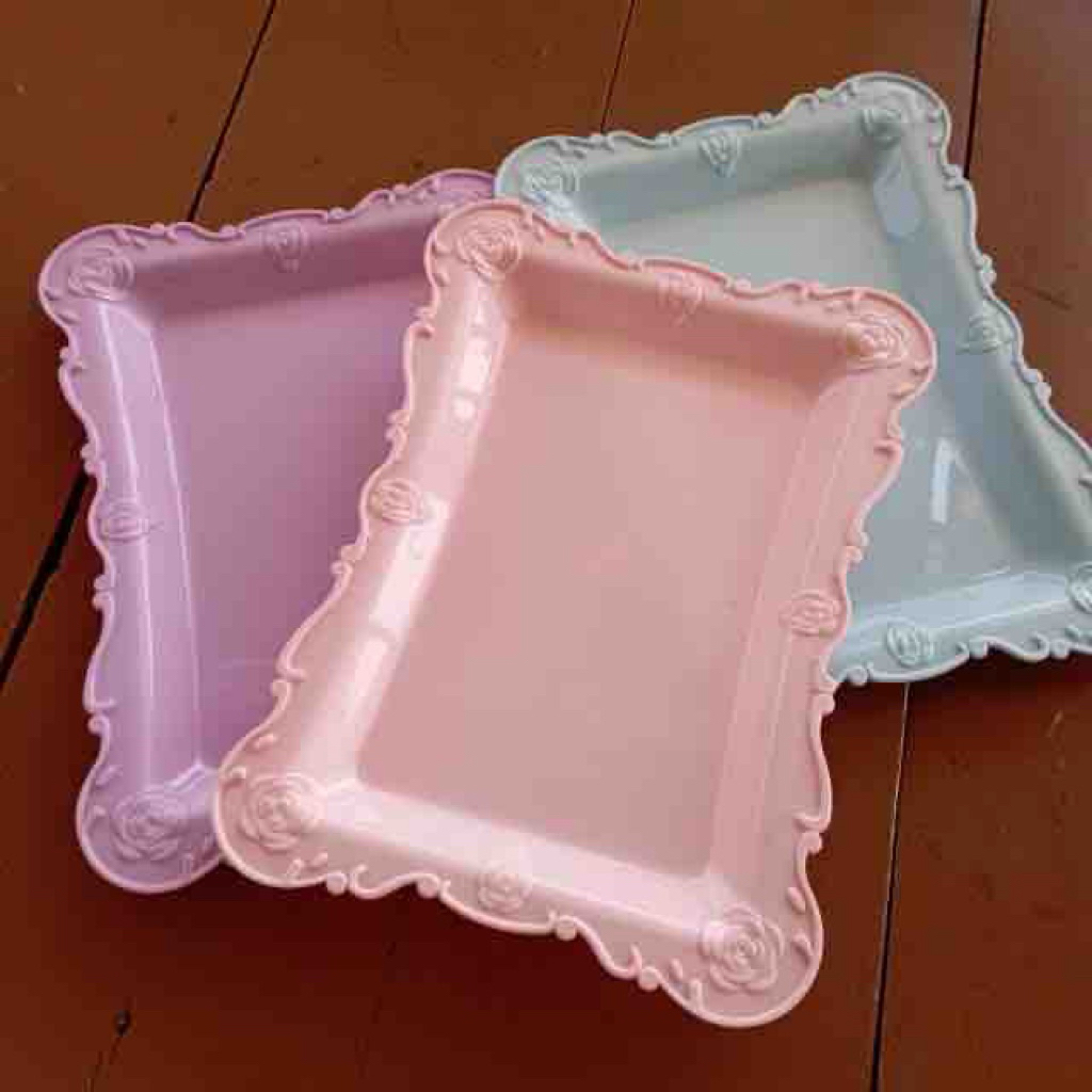 ถาดดอกกุหลาบ (คละสี)