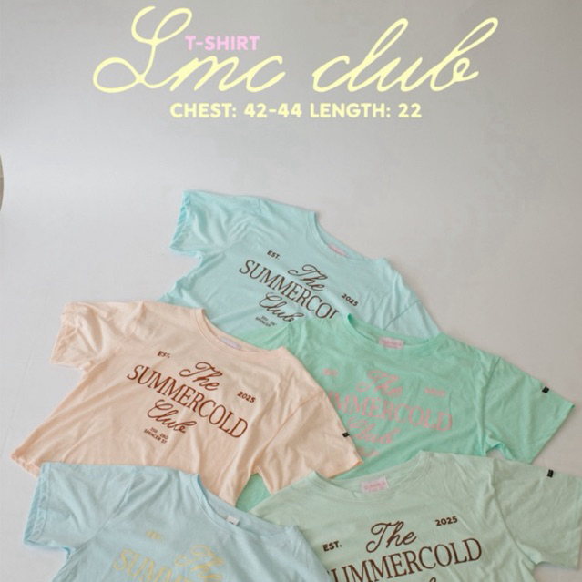 (สินค้าพร้อมส่ง) Summercold - smc club T-shirt