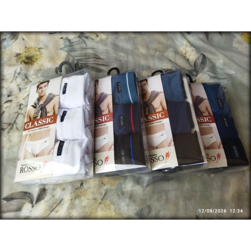 ROSSO CLASSIC กางเกงชั้นในผู้ชาย (1แพค3ตัว)