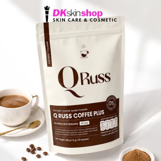 คิวรัสส์ คอฟฟี่ พลัส - อ กาแฟปรุงสำเร็จชนิดผง INSTANT COFFEE MIXED POWDER Q RUSS COFFEE PLUS - A (ปริมาณ 15g. x 30 ซอง)