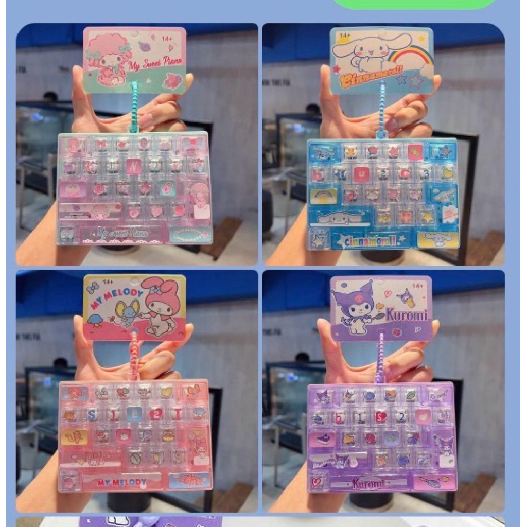 ✨ใช้โค้ดลดได้ พวงกุญแจคีย์บอร์ด 26 ปุ่ม ของเล่นกดคลายเครียด ลายการ์ตูน พร้อมส่งจากไทยค่ะ