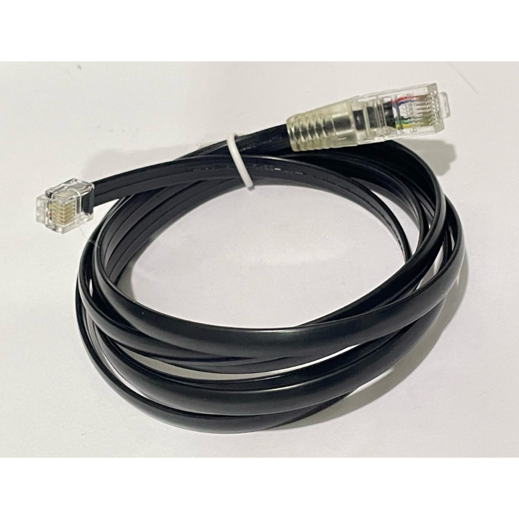 สายสัญญาณ เครื่องลิ้นชักเก็บ แคชเชียร์กับ เครื่อง pos เคเบิ้ล 6P6C RJ12 6Pin ถึง RJ45 8P6C 8Pin Lan 