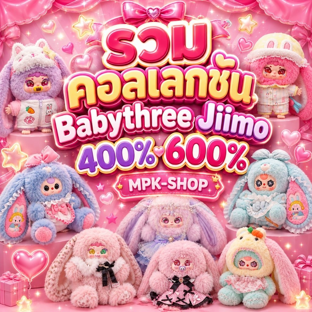 รวม Babythree รวม Jiimo 400% 600% (ของใหม่ แบบเลือกตัว) กทม.ส่งด่วน 24 ชม.