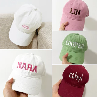 พร้อมส่ง❤️หมวกแก๊ป(เด็ก) 💥สั่งปักชื่อได้ ผ้าเนื้อนิ่ม สไตล์เกาหลี จัดส่ง 1-2 วัน