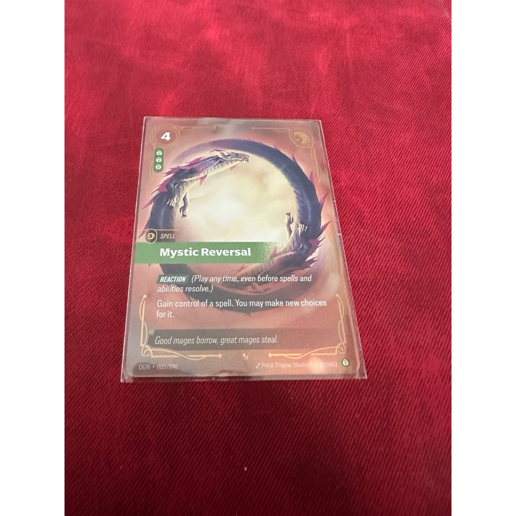 Mystic Reversal TCG League of Legends Card Game ระดับ Epic ชุด Origins