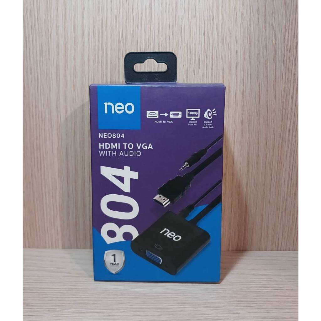 สาย HDMI-M to VGA-F นีโอ 804