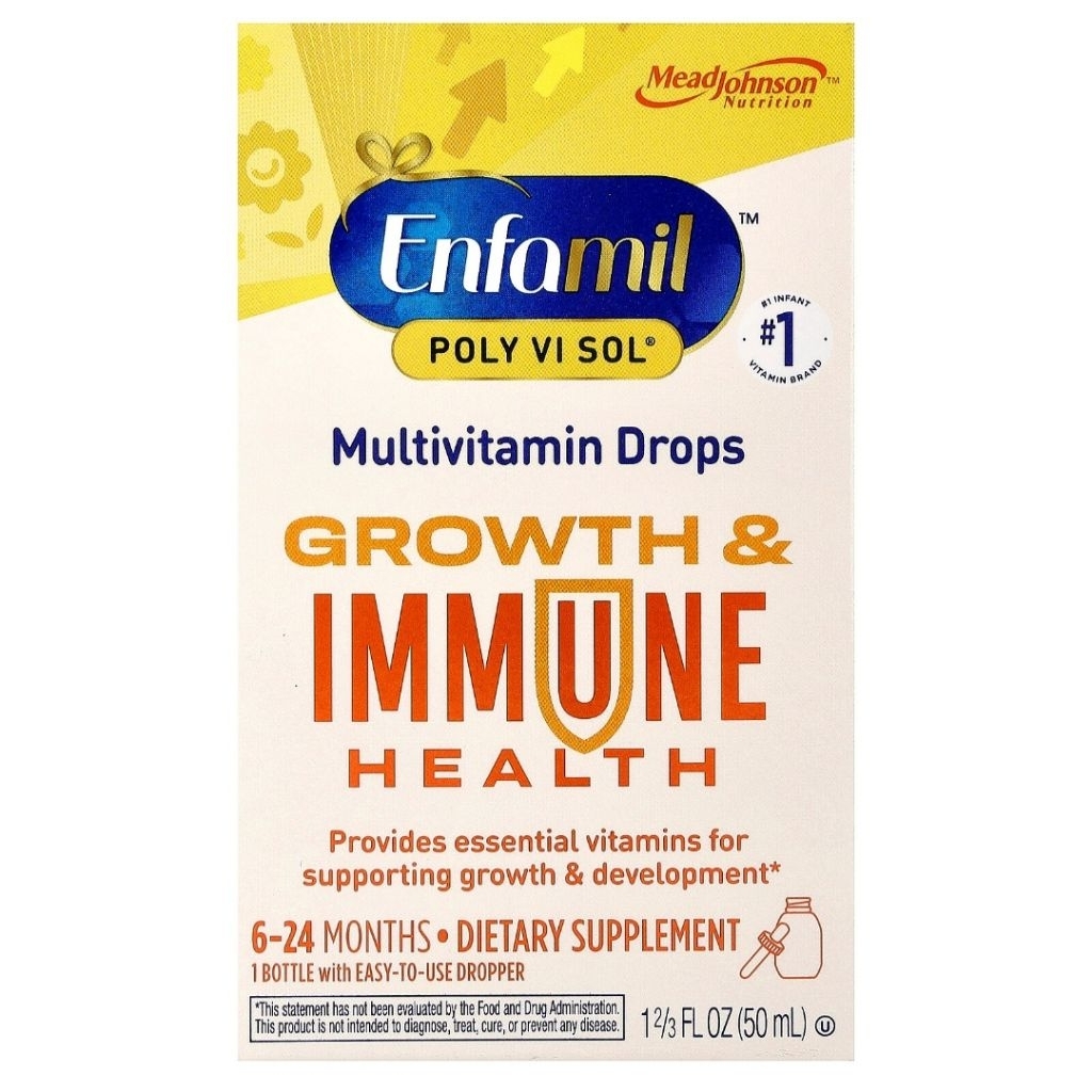 Enfamil, Poly Vi Sol, Multivitamin Drops, 6-24 Months, 12/3 fl oz (50 ml)