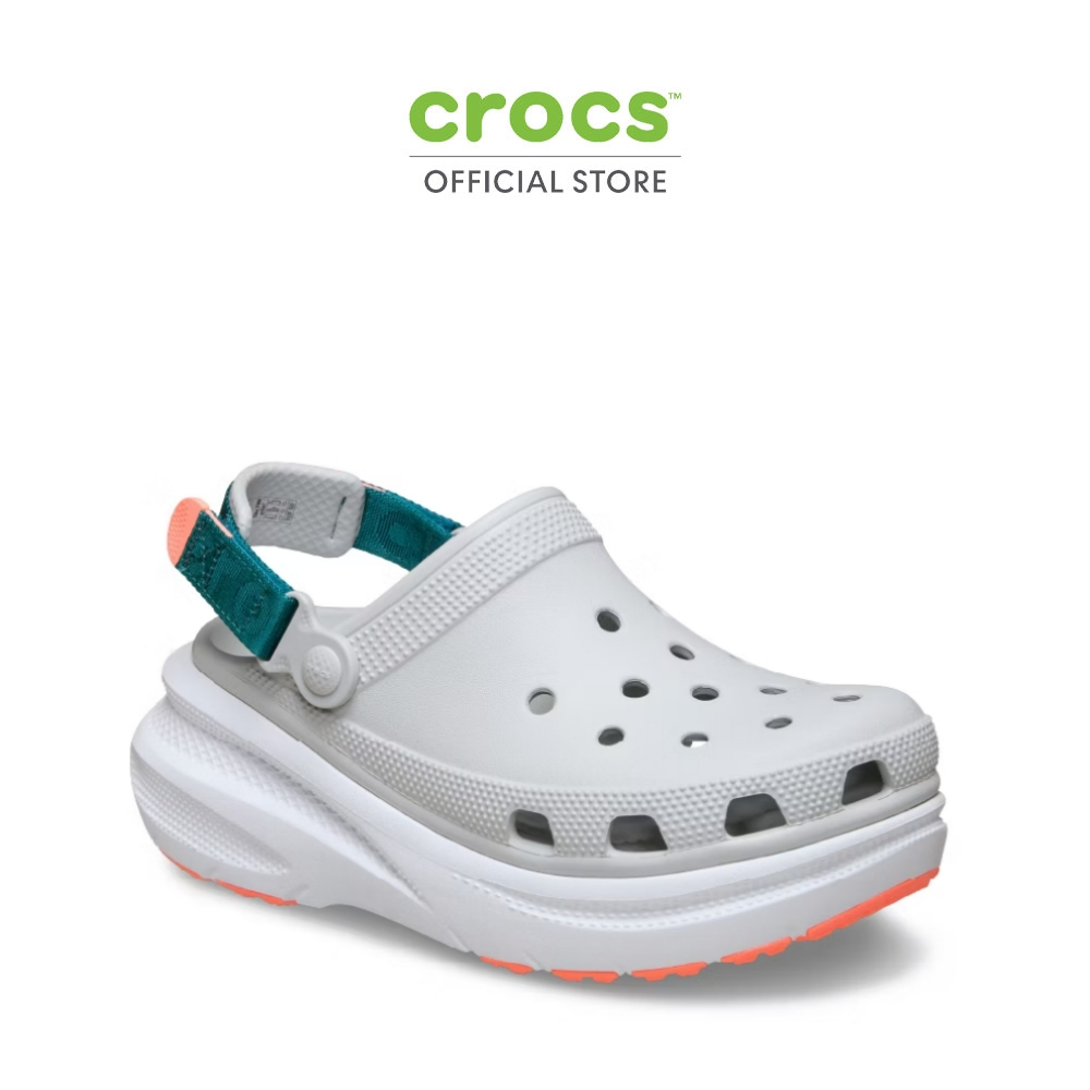 Crocs New Crush Dynamic Puff Colorful Design Classic Hole-Top Shoes Unisex Shoe  รุ่น 214096 -1FT - 