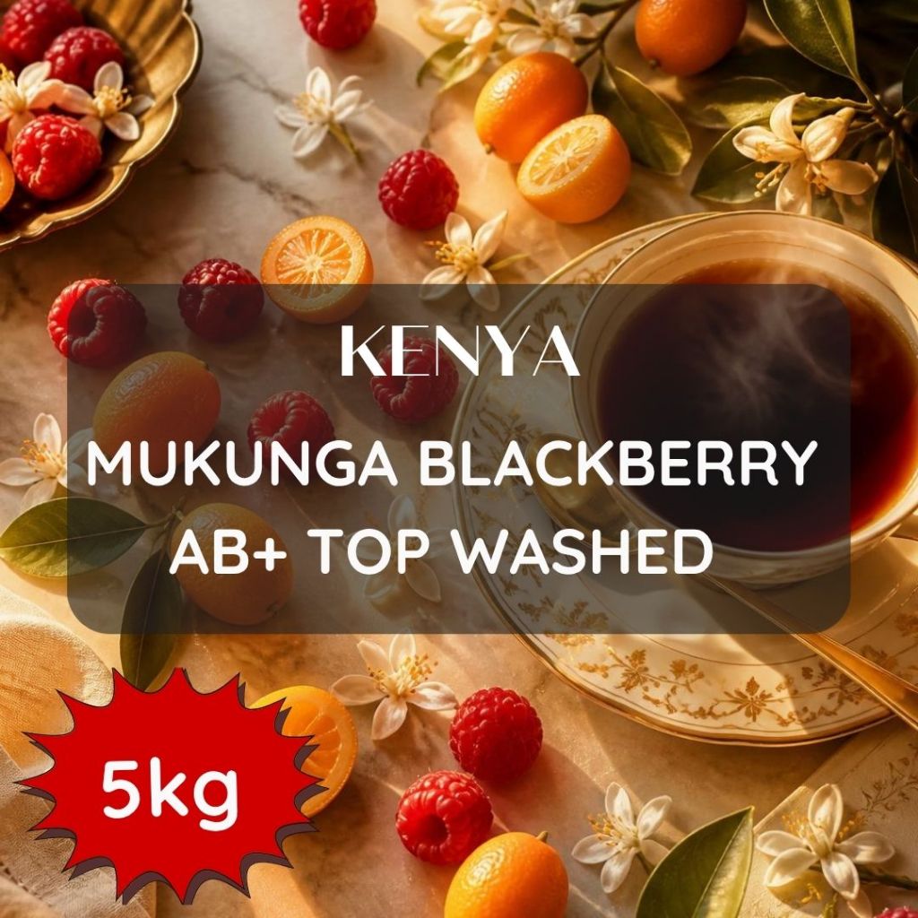 สารเมล็ดกาแฟ Kenya Mukunga Blackberry AB+ TOP Washed 2026 Crop ขนาด 5 kg