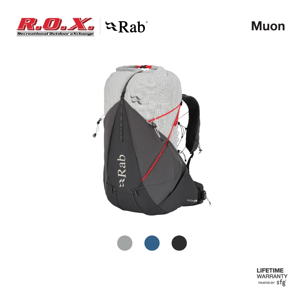 Rab Muon กระเป๋าเป้เดินป่าน้ำหนักเบา 40L 50L และ ND Ultralight Trekking Backpack สำหรับ Thru-Hiking 