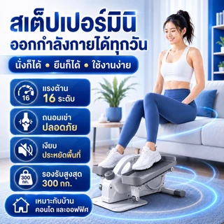 เครื่องเดินวงรีมินิ Mini Elliptical ลู่เดินวงรีกึ่งสเต็ป ระบบแม่เหล็ก ปรับแรงต้าน 16 ระดับ คาร์ดิโอที่บ้าน