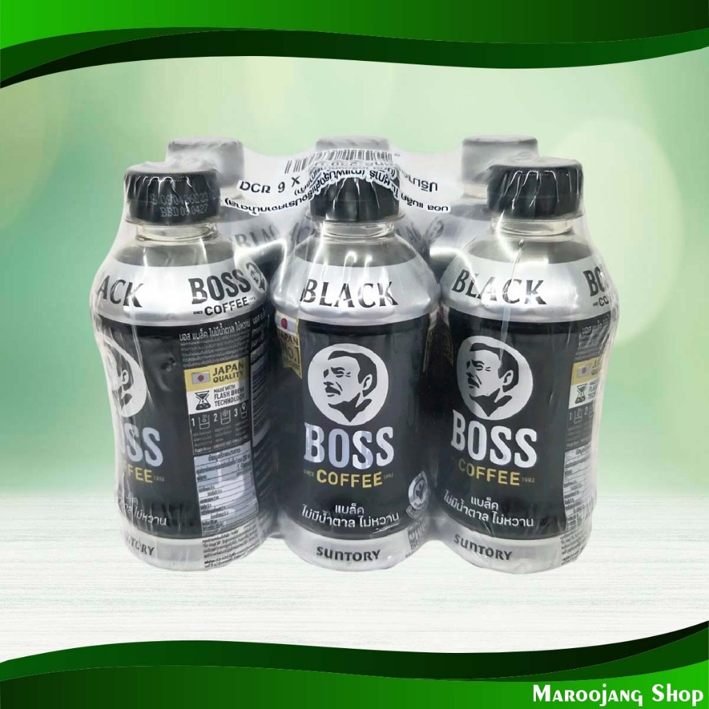 คอฟฟี่ กาแฟไม่มีน้ำตาล บอส 230 มล (6ขวด) Coffee Coffee Without Sugar Boss