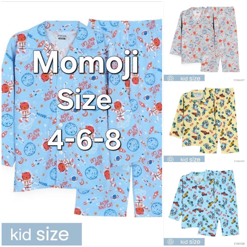 Josilins ชุดนอนเด็กชาย Momoji Size 4-6-8