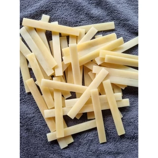 แท่งกระดูกควายหรือวัวสีธรรมชาติ(ไม่ฟอก)สำหรับใช้ทำ Nut และ Saddle กีตาร์ , Bone Saddle Blank , Bone Nut Blank