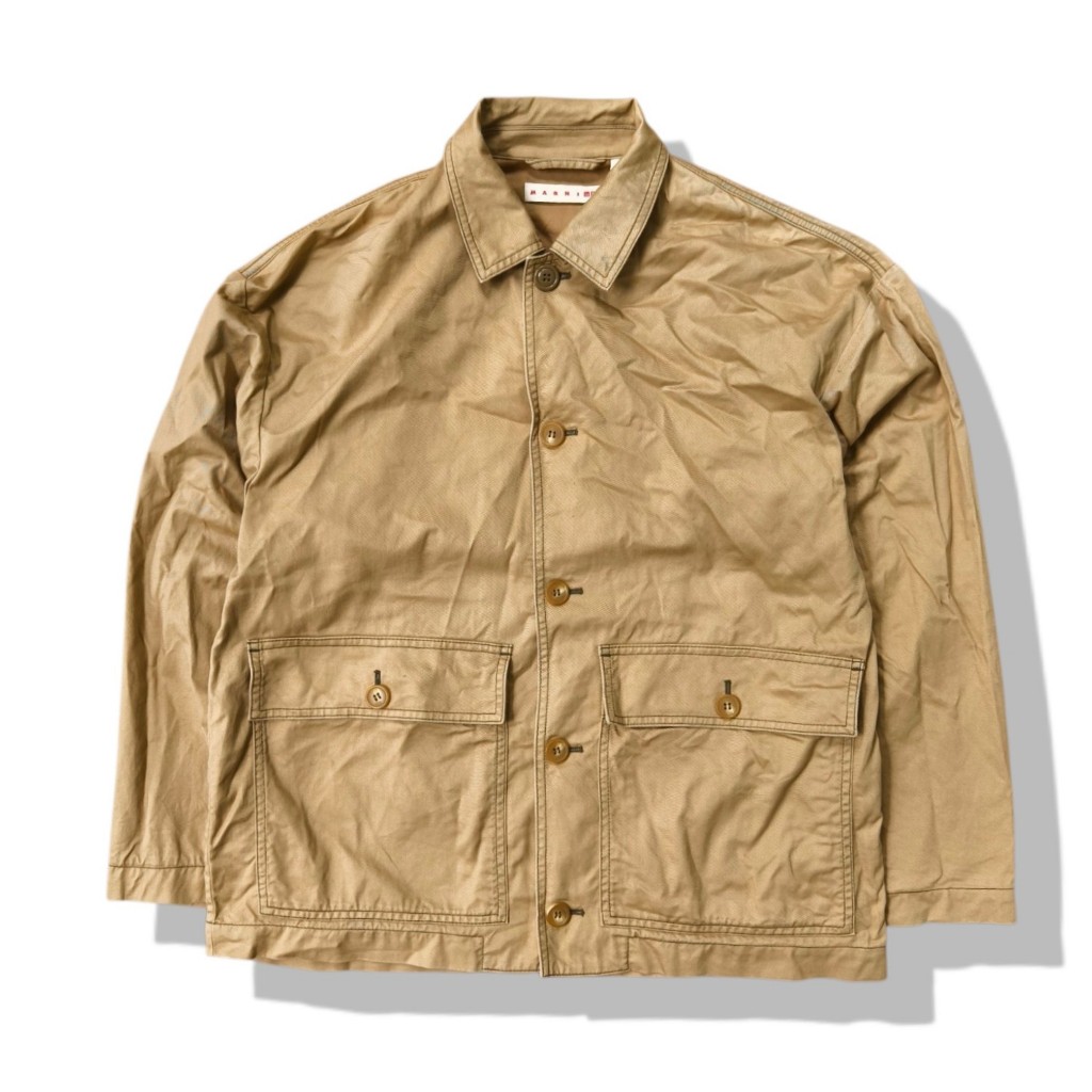 Uniqlo x Marni Collaboration Oversized Utility Jacket(M02) มือสอง รอบอก 46”