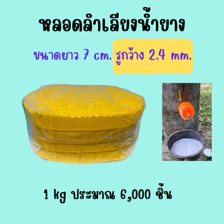 หลอดลำเลียงน้ำยางพารา ขนาด 1 กิโล ใช้สำหรับต้นยางพารา มี5ขนาด