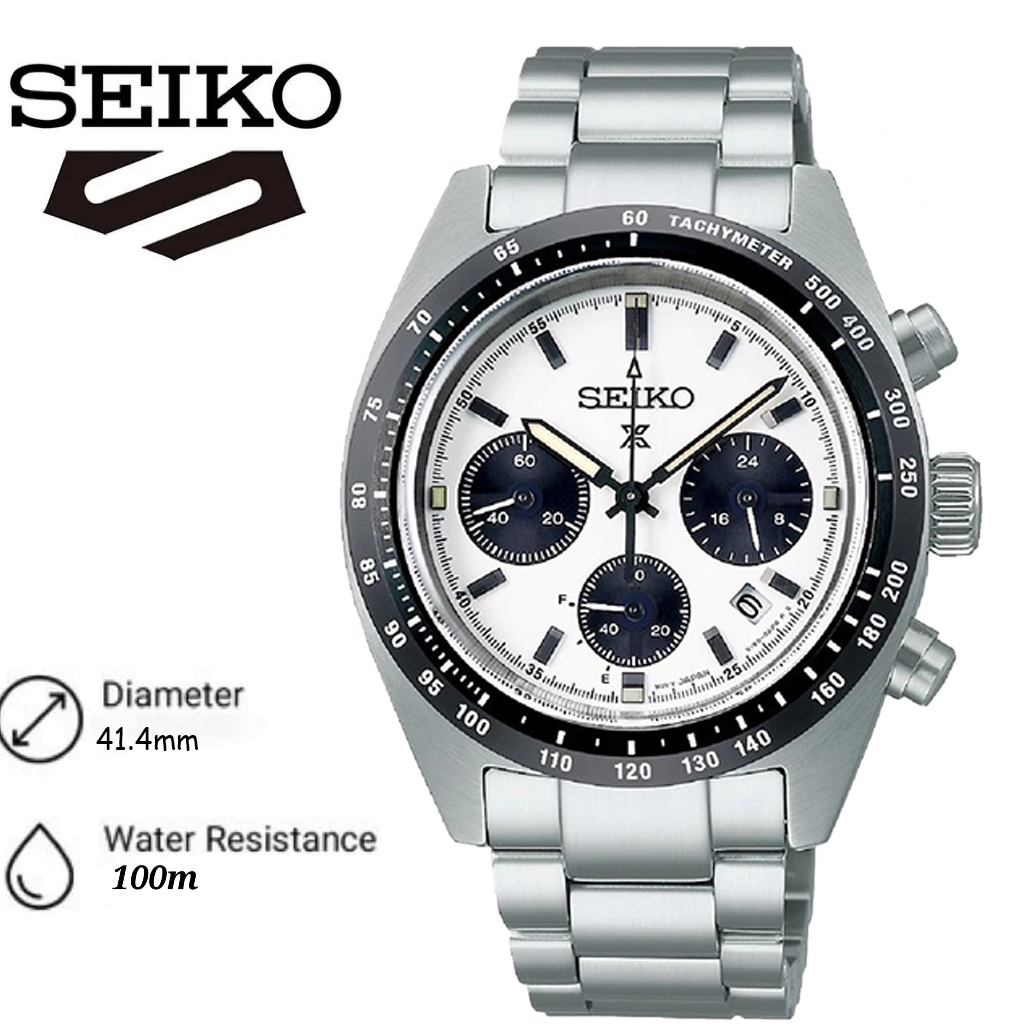 100% นาฬิกาผู้ชาย Seiko Prospex SSC915P1 ญี่ปุ่น ควอตซ์ สแตนเลส กันน้ำ สำหรับกีฬา