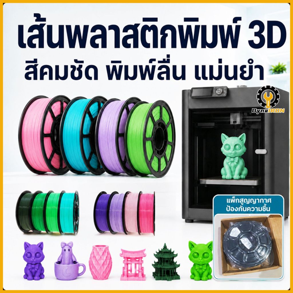 1 กิโลกรัม PETG Filament 1.75 มม. สำหรับ 3D Printer