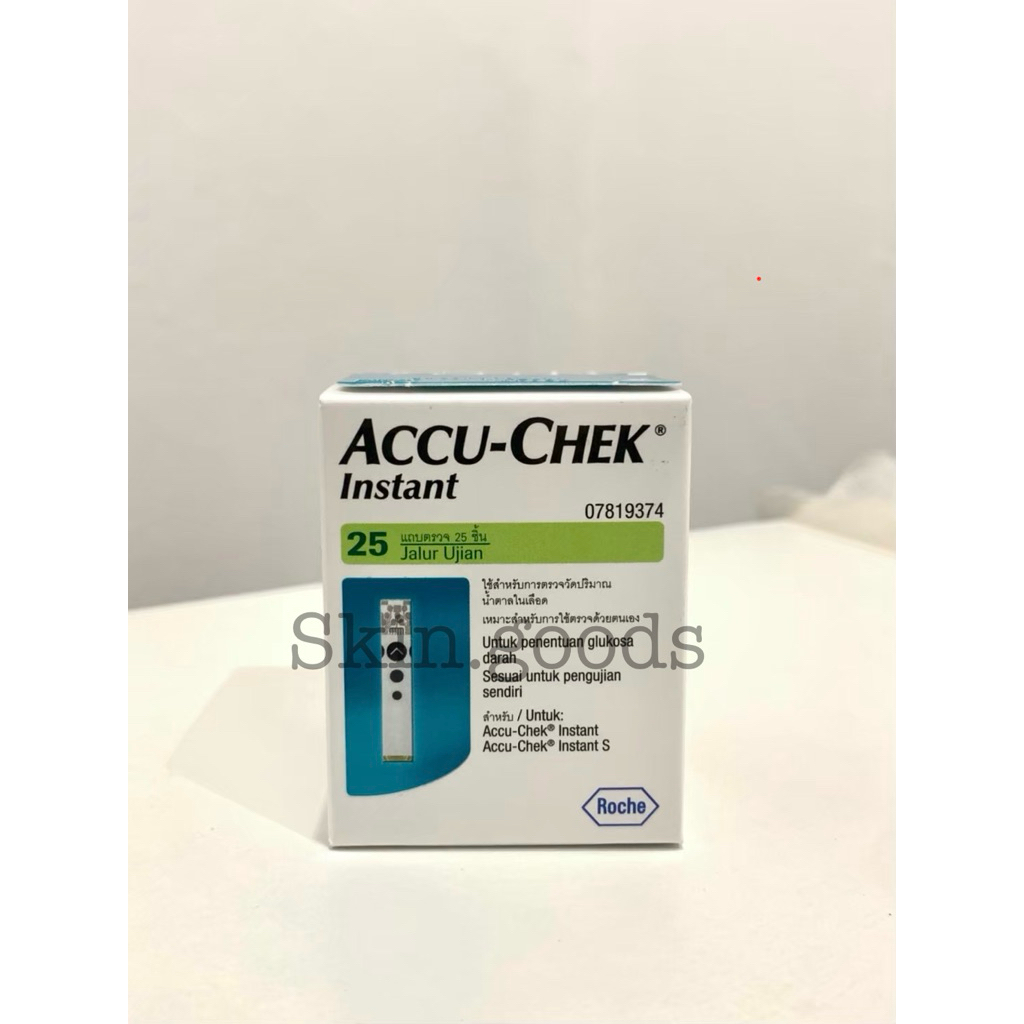 Accu-Chek Instant Test Strip แอคคิว-เช็ค แผ่นตรวจน้ำตาล (25 ชิ้น/กล่อง)