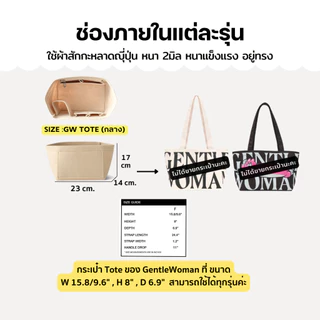 จัดระเบียบรุ่น Gentel Tote (ร้านคนไทย🇹🇭พร้อมส่ง) ใช้กับกระเป๋าของ GW ได้หลายรุ่น มีช่องเยอะ งานตัดของร้านเอง มีส่งด่วน